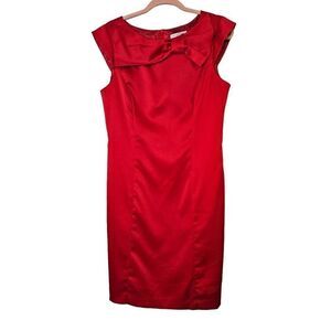 Sandra Darren Red Dress. Size 12.